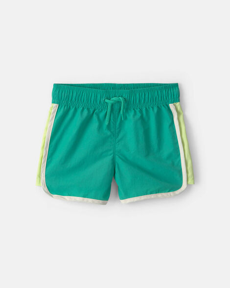 toddler active shorts - green