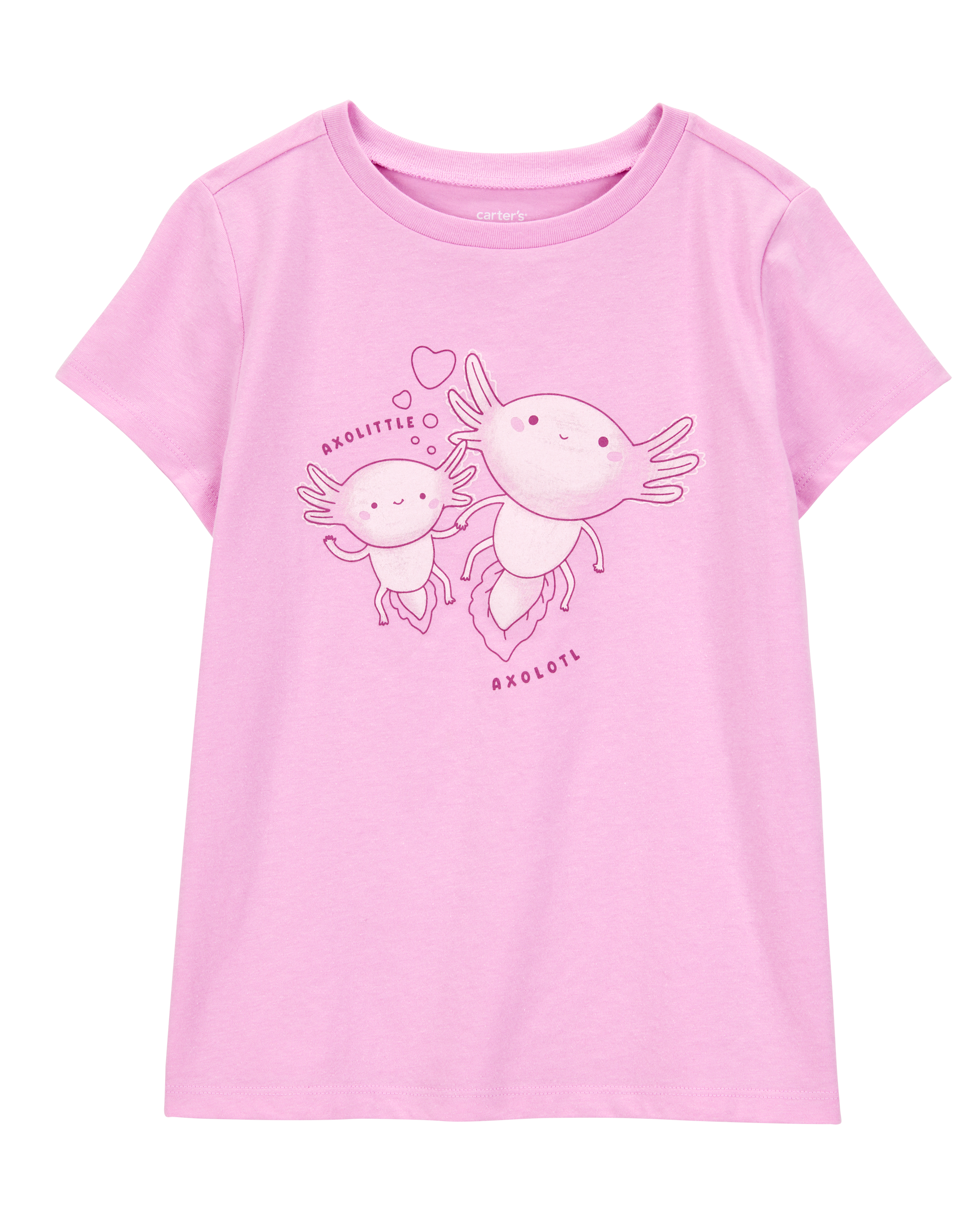 Girls Axolotl Short-Sleeve Graphic Tee - Pink
