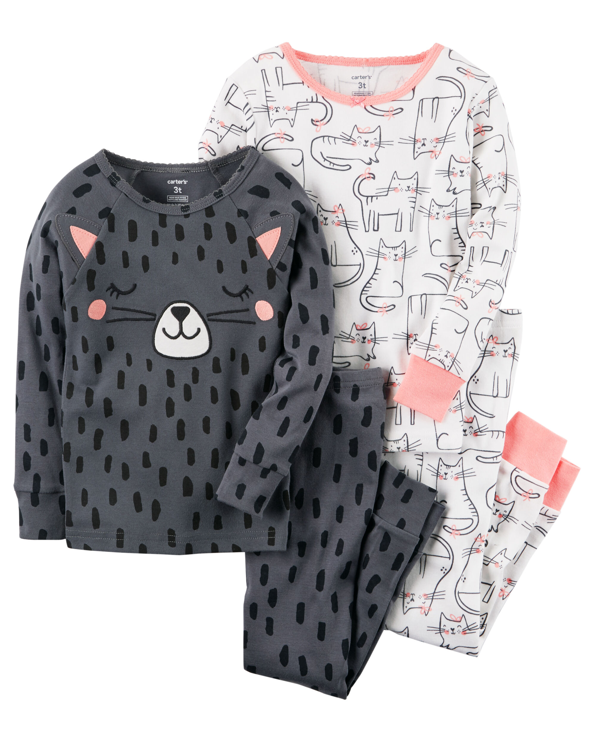 Carters cat pajamas clearance