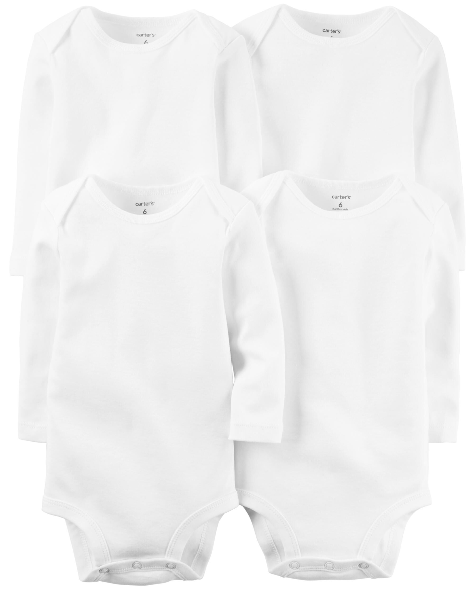 carter's white bodysuits