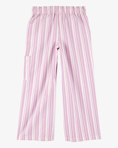 Product image 2 of Kid Striped Drawstring Pants - Pink