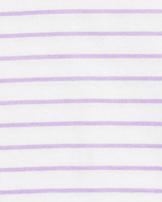 Product image 2 of Kid Striped Short-Sleeve Fashion Top - Purple