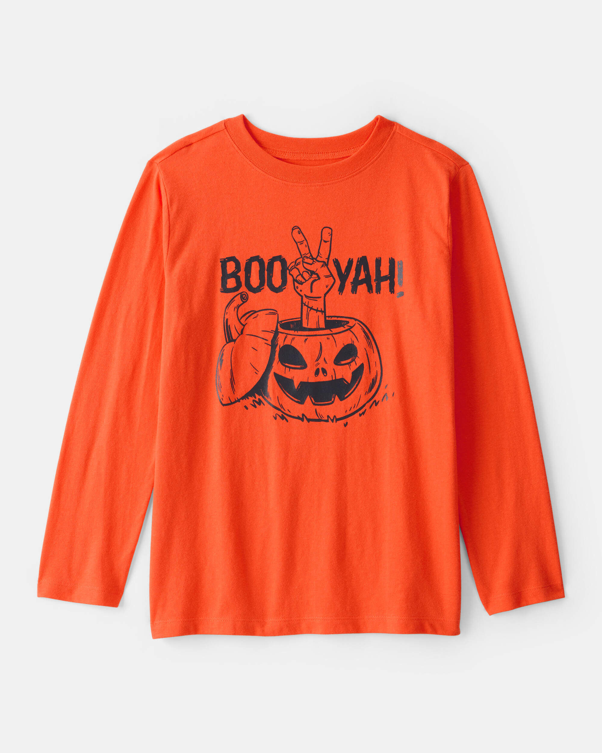 [ECTAR]★ルーズ BIG BAG_BRWON★SEASON OFF Kid Halloween Video Game Long-Sleeve Graphic Tee - Orange