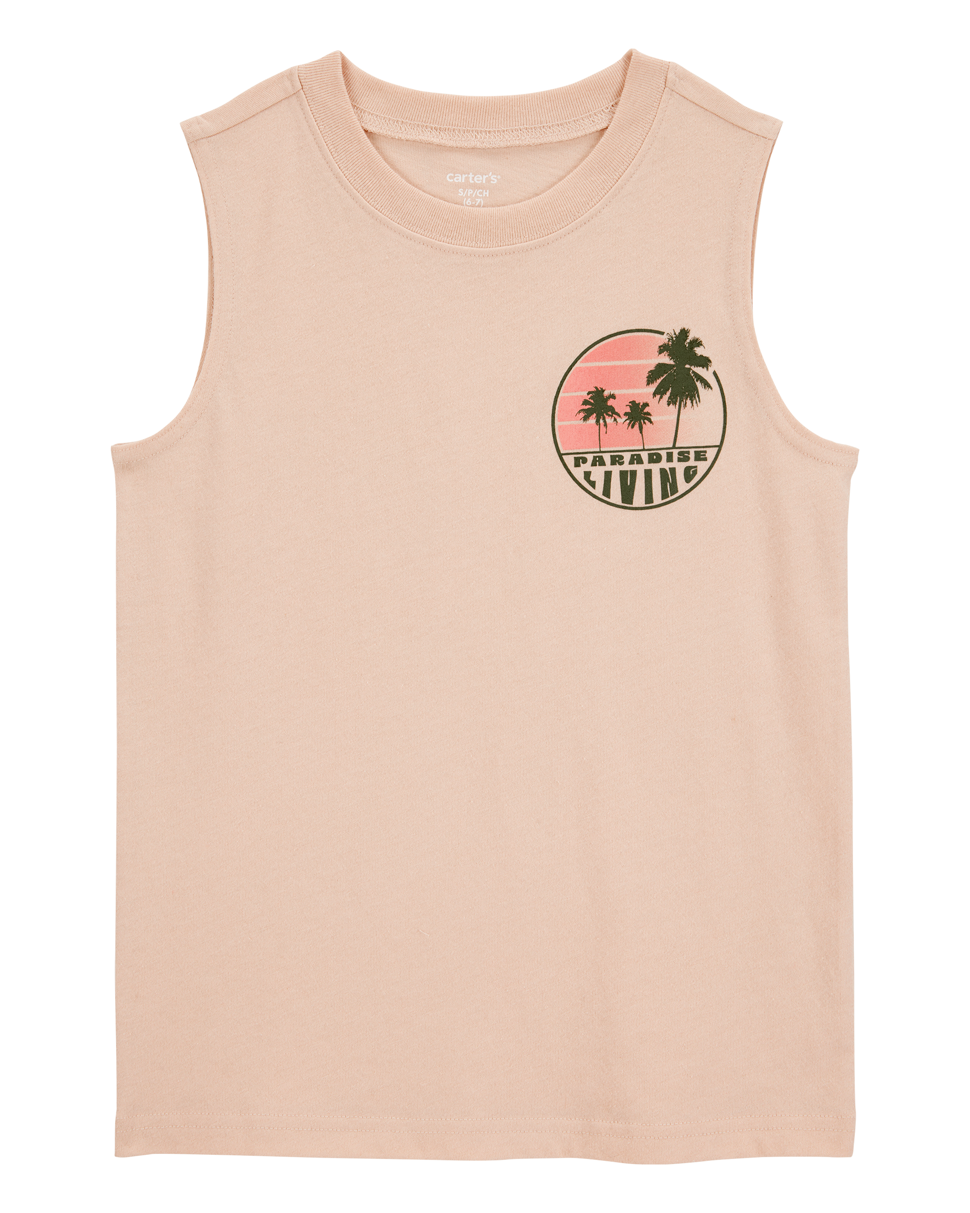 Kid Graphic Surf Tank - Brown