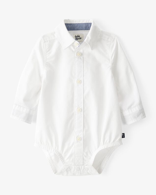Product image 1 of Baby Button-Front Long Sleeve Bodysuit