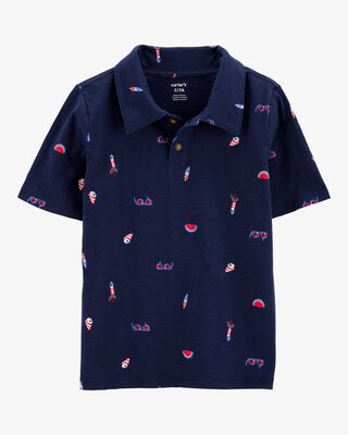 Product image 1 of Kid 4th Of July Cotton Polo