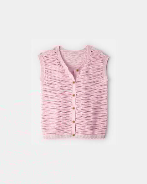 Girls 2-Piece Sweater Top Set - Pink