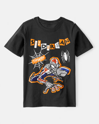 Product image 1 of Kid ©Marvel Spider-Man Halloween Short-Sleeve Graphic Tee - Black