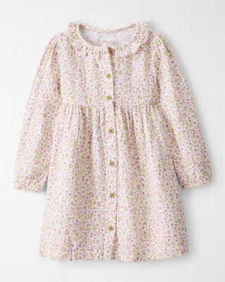 Product image 1 of Toddler Girl Organic Cotton Dress in Botanic Muse Print