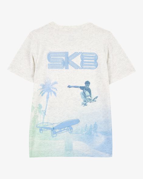  Product image 2 of Kid Short-Sleeve Skateboard Tee - Grey