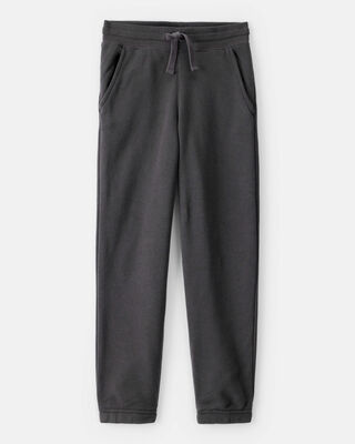 Product image 1 of Boys Solid Fleece Drawstring Joggers - Black