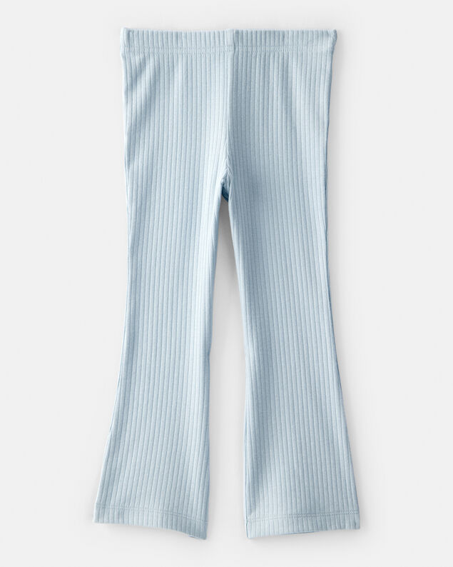 Product image 2 of Toddler Girl Pull-On Flare Stretch Rib Leggings - Blue