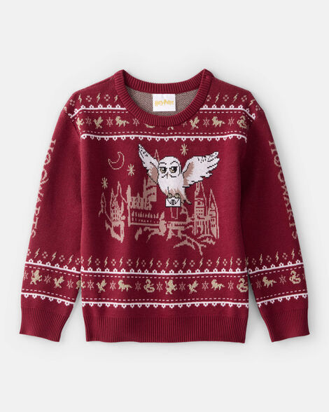 boys harry potter® long-sleeve sweater - red