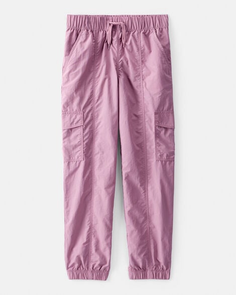Girls Woven Jogger - Purple