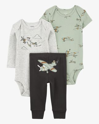 Product image 1 of Baby 3-Piece Airplane Little Outfit Set