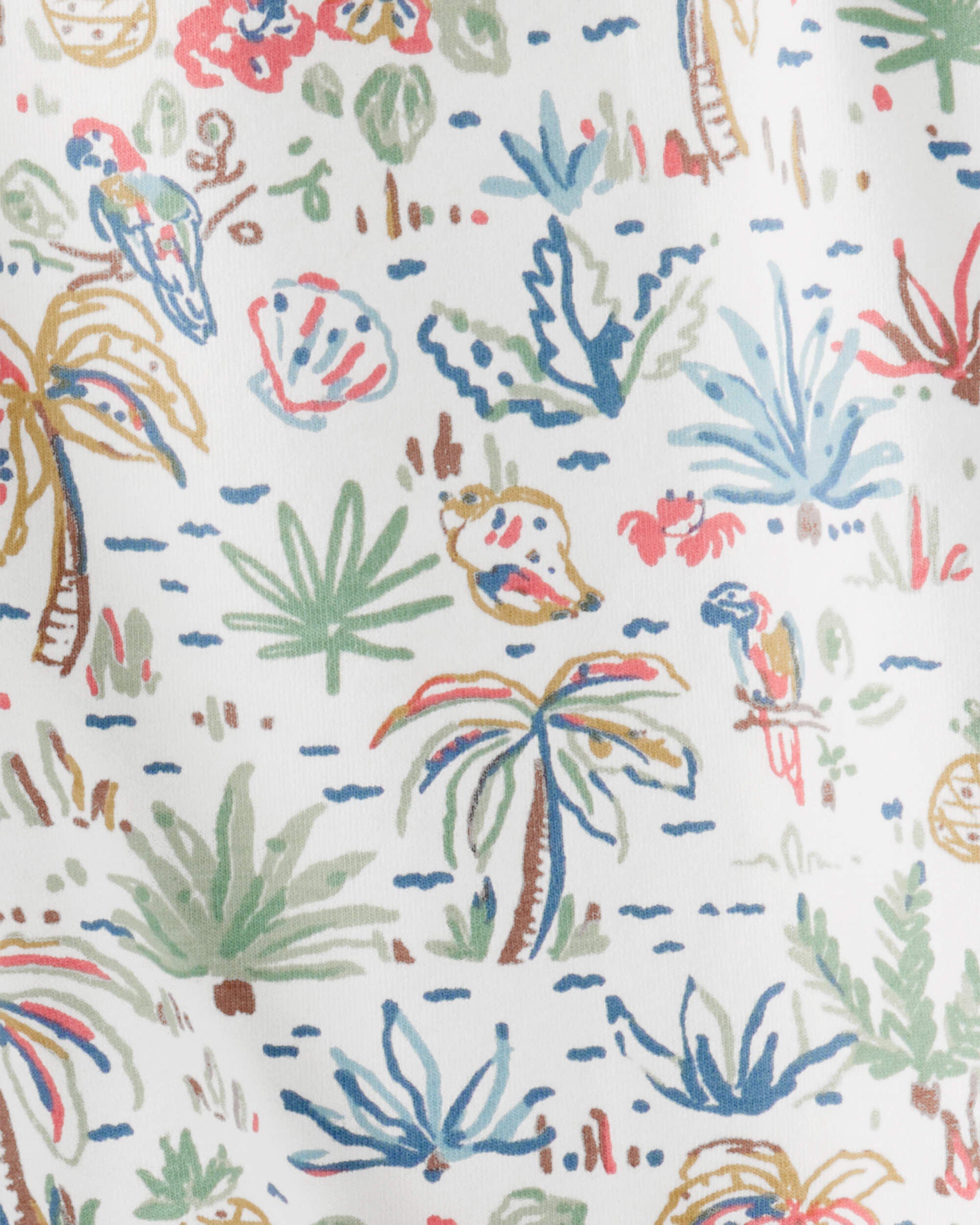 Toddler 2-Piece Organic Cotton Tropical Paradise Print Set Toddler 2-Piece Organic Cotton Tropical Paradise Print Set