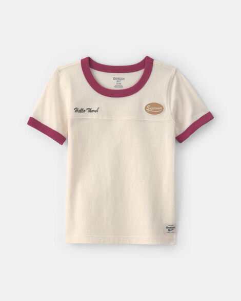 Toddler Boy 'Hello There' Graphic Tee - Cream