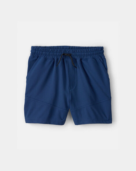 boys mesh active shorts - blue