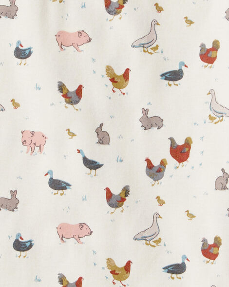 Product image 3 of Kid Organic Cotton Pajamas in Farm Friends Print