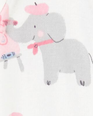Product image 2 of Baby 1-Piece Elephant 100% Snug Fit Cotton Footie Pajamas