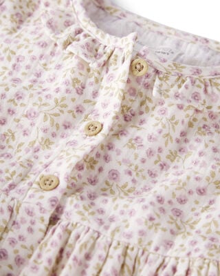 Product image 2 of Toddler Girl Organic Cotton Dress in Botanic Muse Print