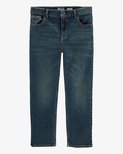  Product image 1 of Kid Husky Fit Straight Jeans in Dark Rinse