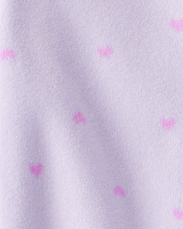 Product image 2 of Baby Girl Koala & Heart Loose Fit 1-Piece Pajamas - Purple