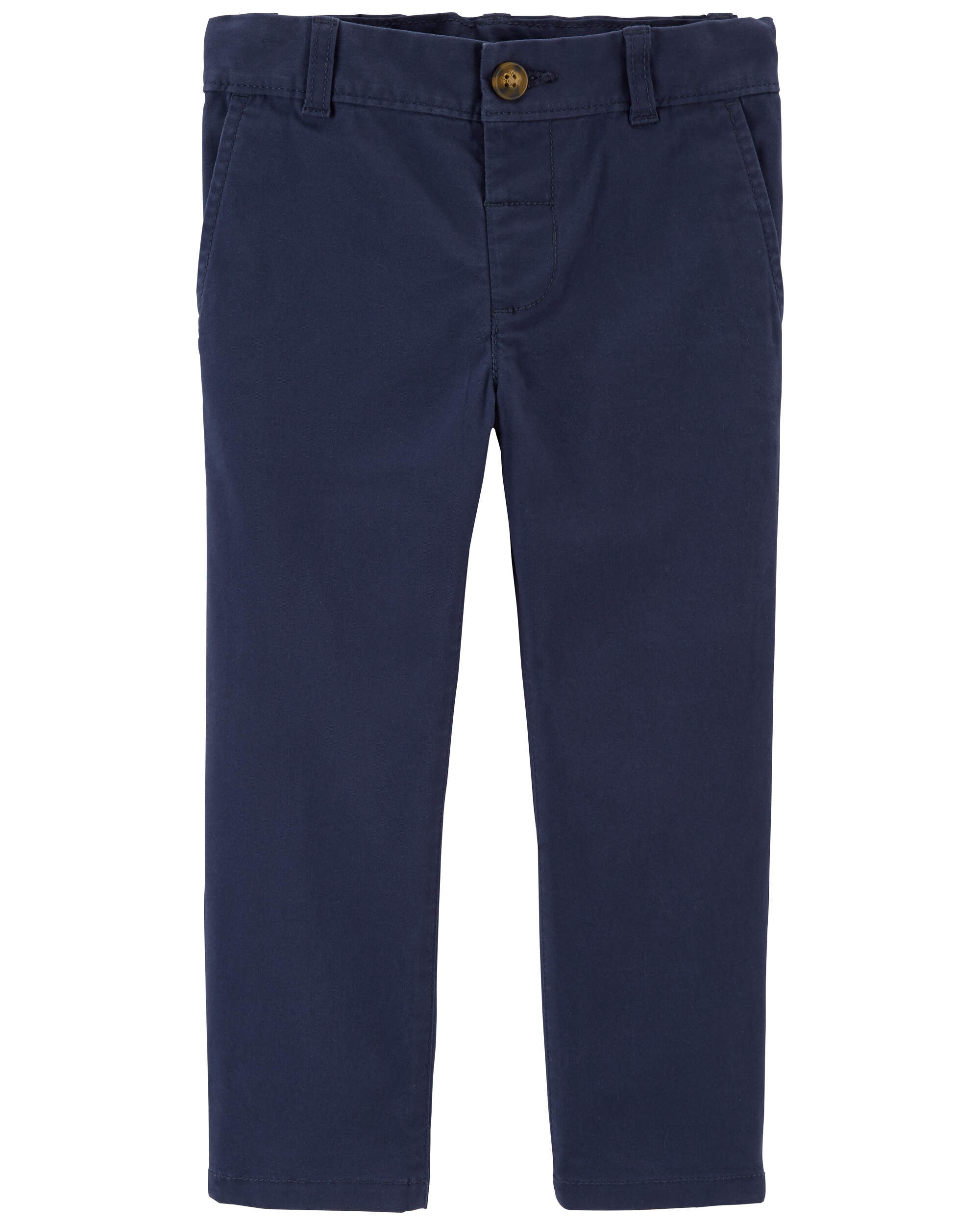 Toddler Boy Flat-Front Pants - Navy