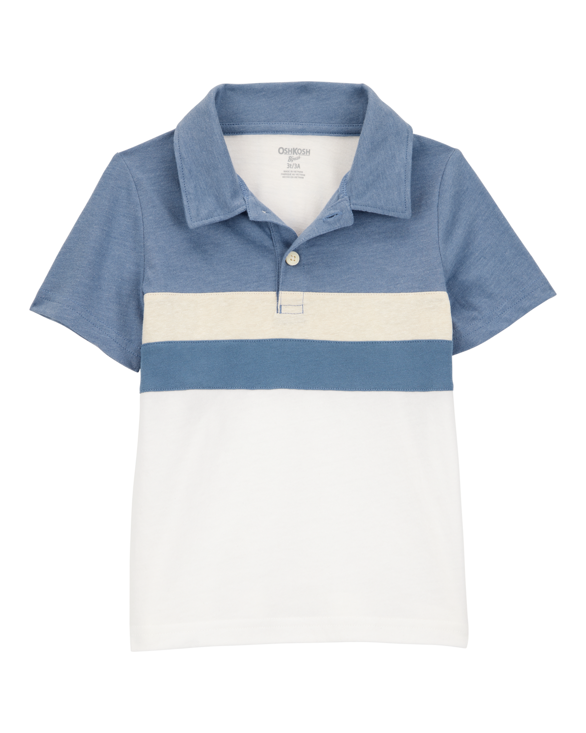 Toddler Colorblock Striped Polo Shirt