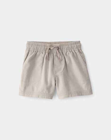 baby boy twill shorts - light khaki