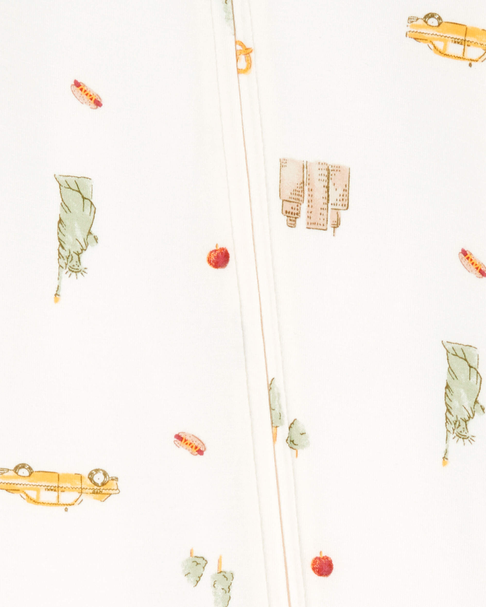 Baby Car Print 2-Way Zip PurelySoft Sleep & Play Pajamas