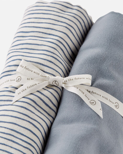 Baby 2-Pack Organic Cotton Muslin Swaddle Blankets - Little Planet 