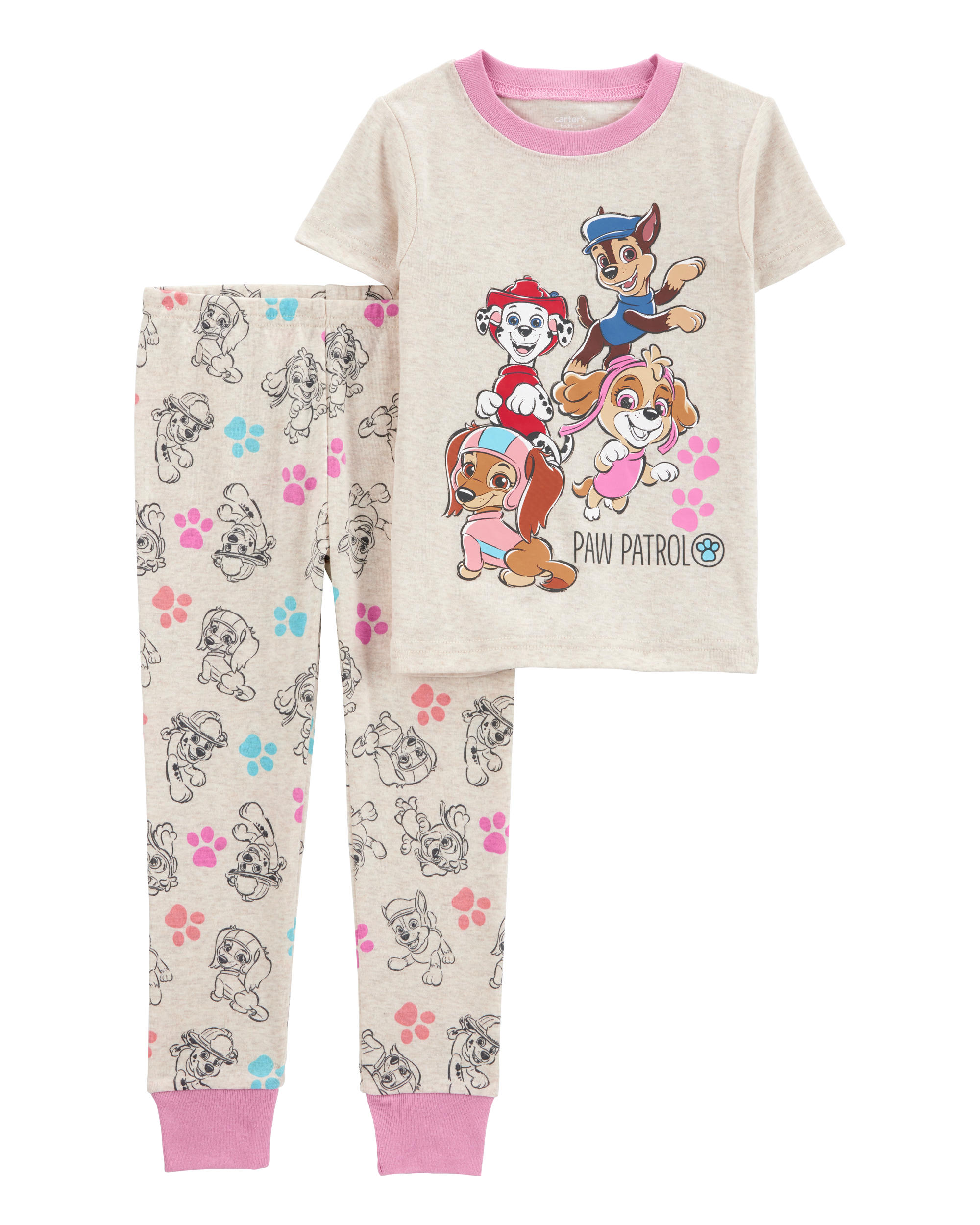 Toddler Girl PAW Patrol Snug Fit Cotton 2-Piece Pajamas
