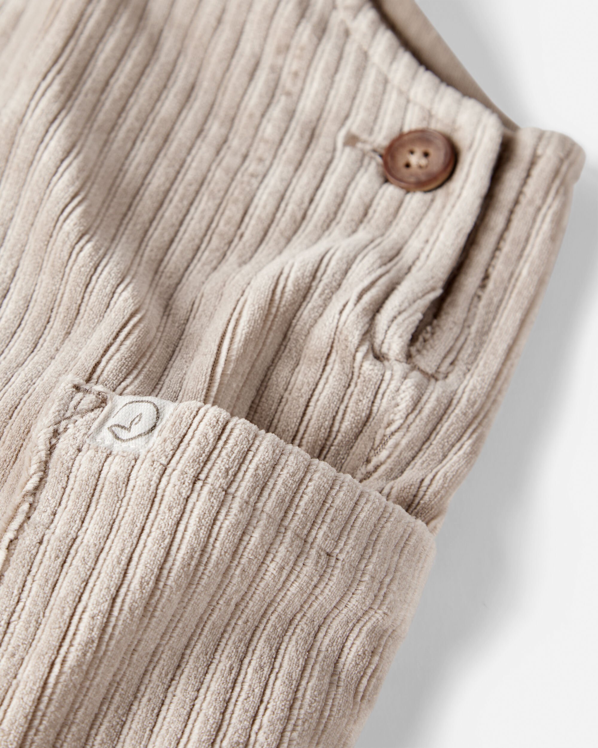 Baby Recycled Velvety Corduroy Overalls