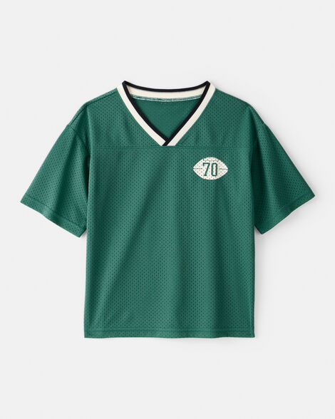 boys short-sleeve mesh jersey - green
