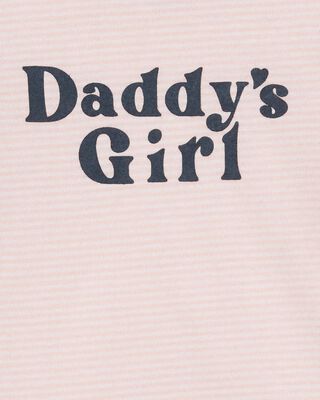 Product image 2 of Baby "Daddy's Girl" Short-Sleeve Bodysuit - Pink