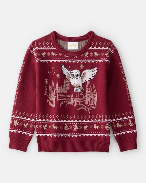 boys harry potter® long-sleeve sweater - red