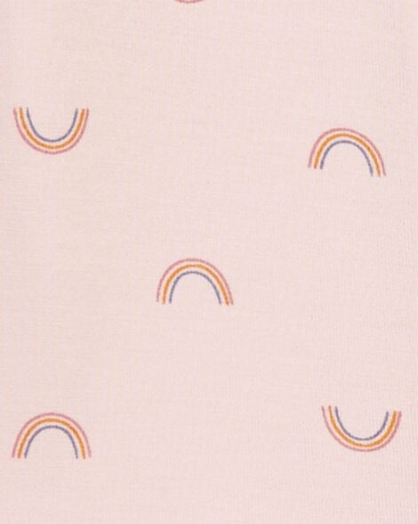  Product image 3 of Baby Girl Rainbow Zip-Up PurelySoft Sleep & Play Pajamas
