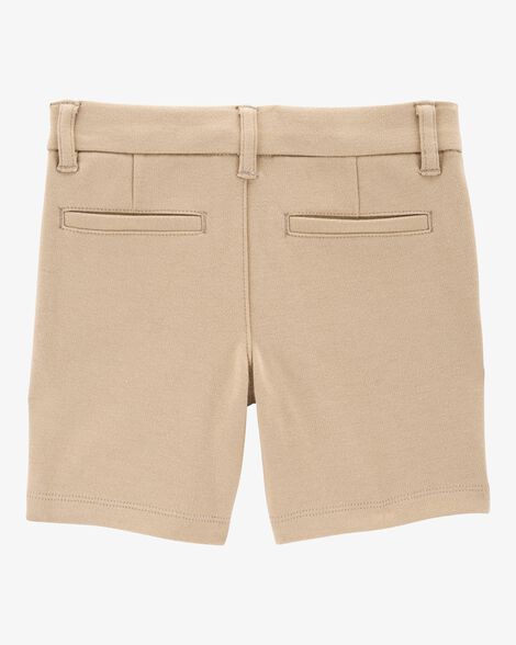 Toddler Ponte Knit Uniform Shorts - Navy