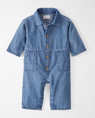 Product image 1 of Baby Organic Cotton Chambray Jumpsuit