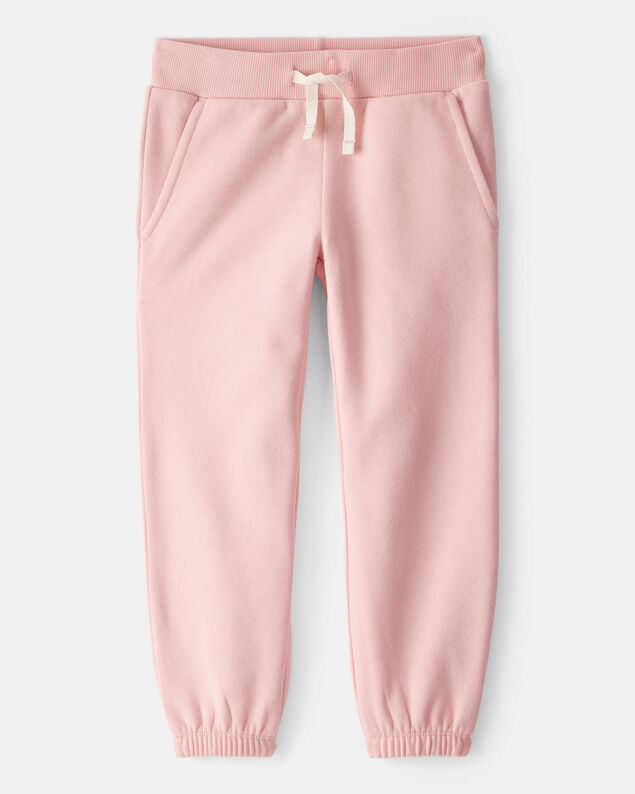 Product image 1 of Toddler Girl Cotton Joggers - Pink