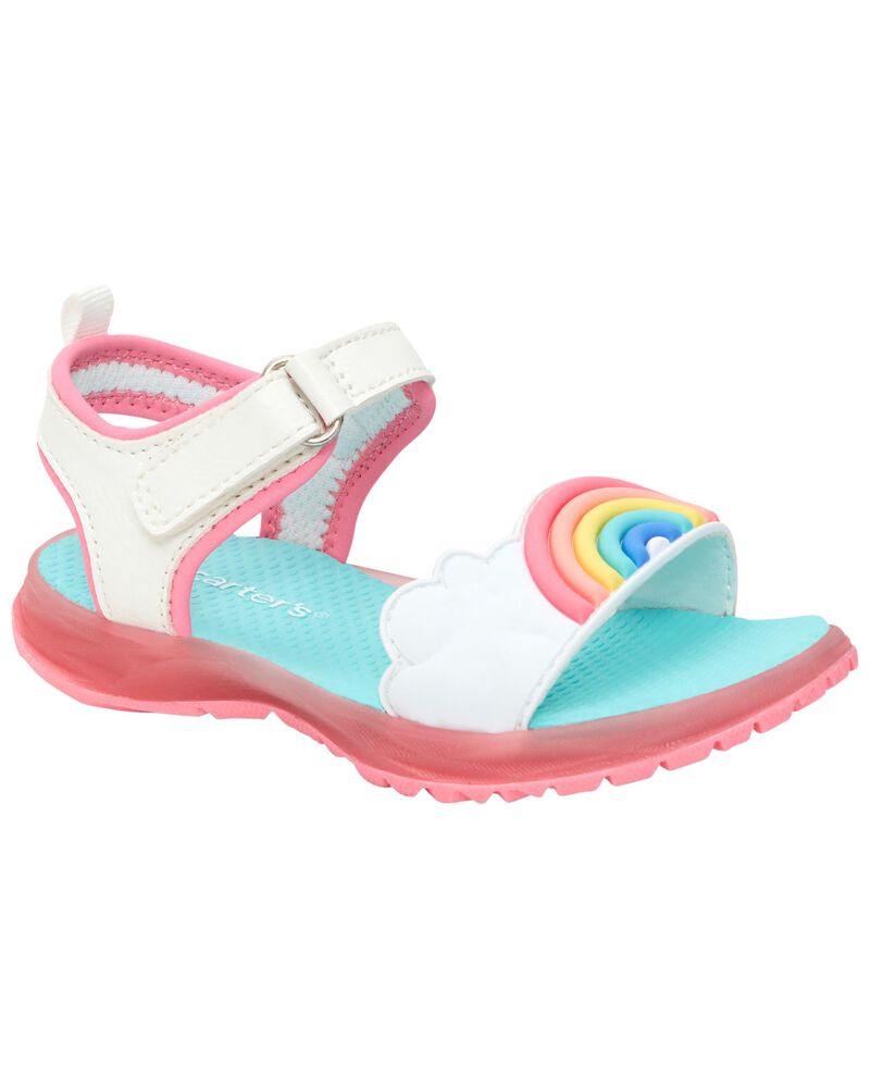 Foundation tongue subway Multi Toddler Carter's Rainbow Light-Up Sandals | carters.com