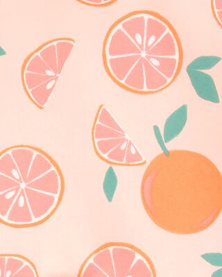Product image 2 of Toddler 2-Piece Orange Slice Long-Sleeve Rashguard Set - Orange