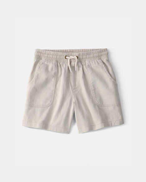 boys twill shorts - light khaki