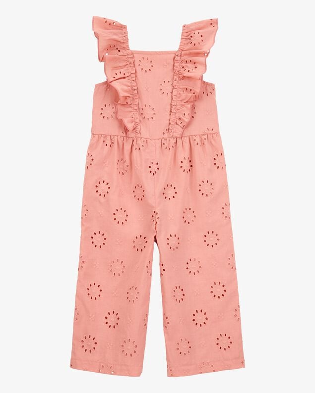 Product image 1 of Toddler Eyelet Flutter Jumpsuit - Pink