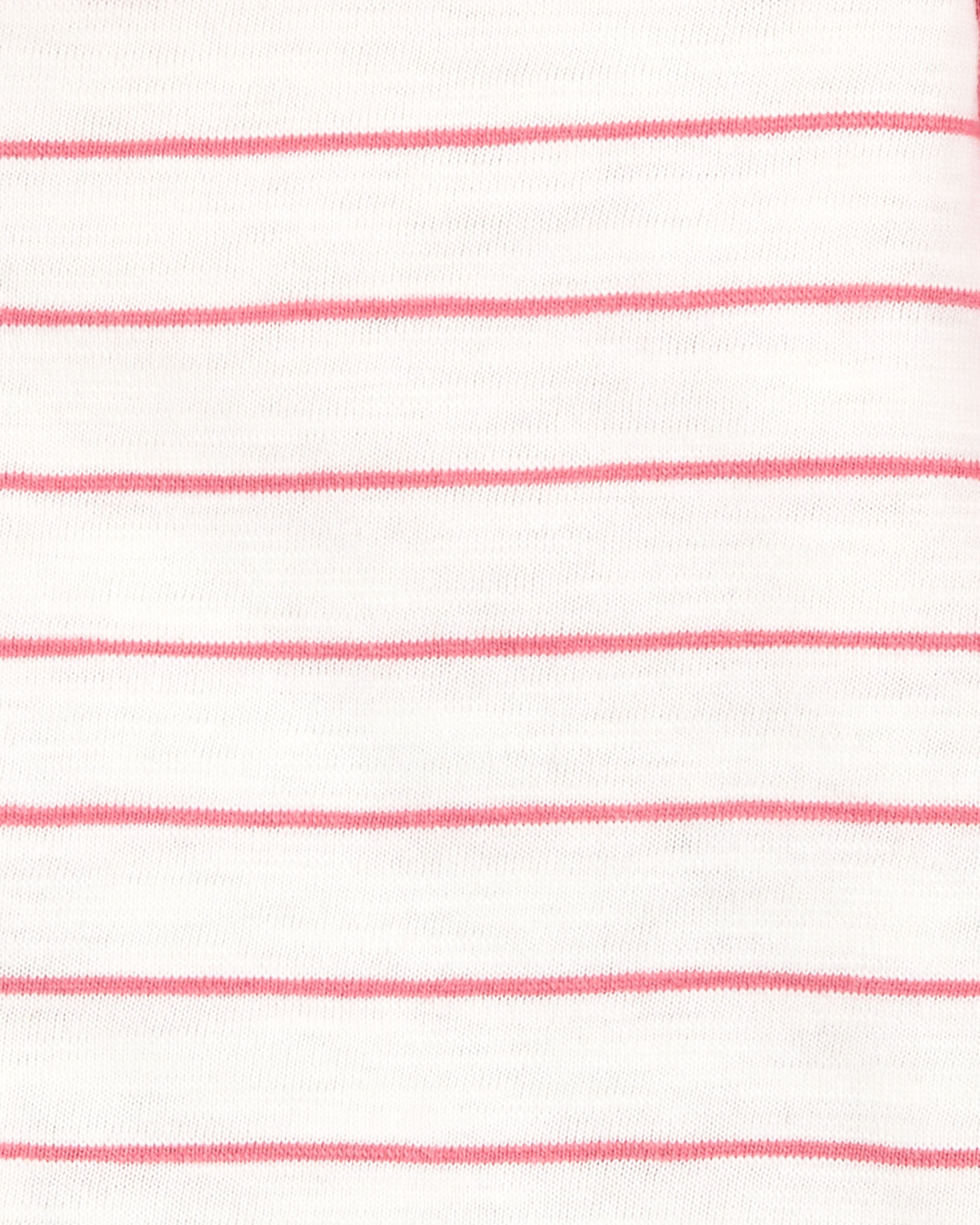 Baby Boy 3-Piece Striped Outfit Set - Red
