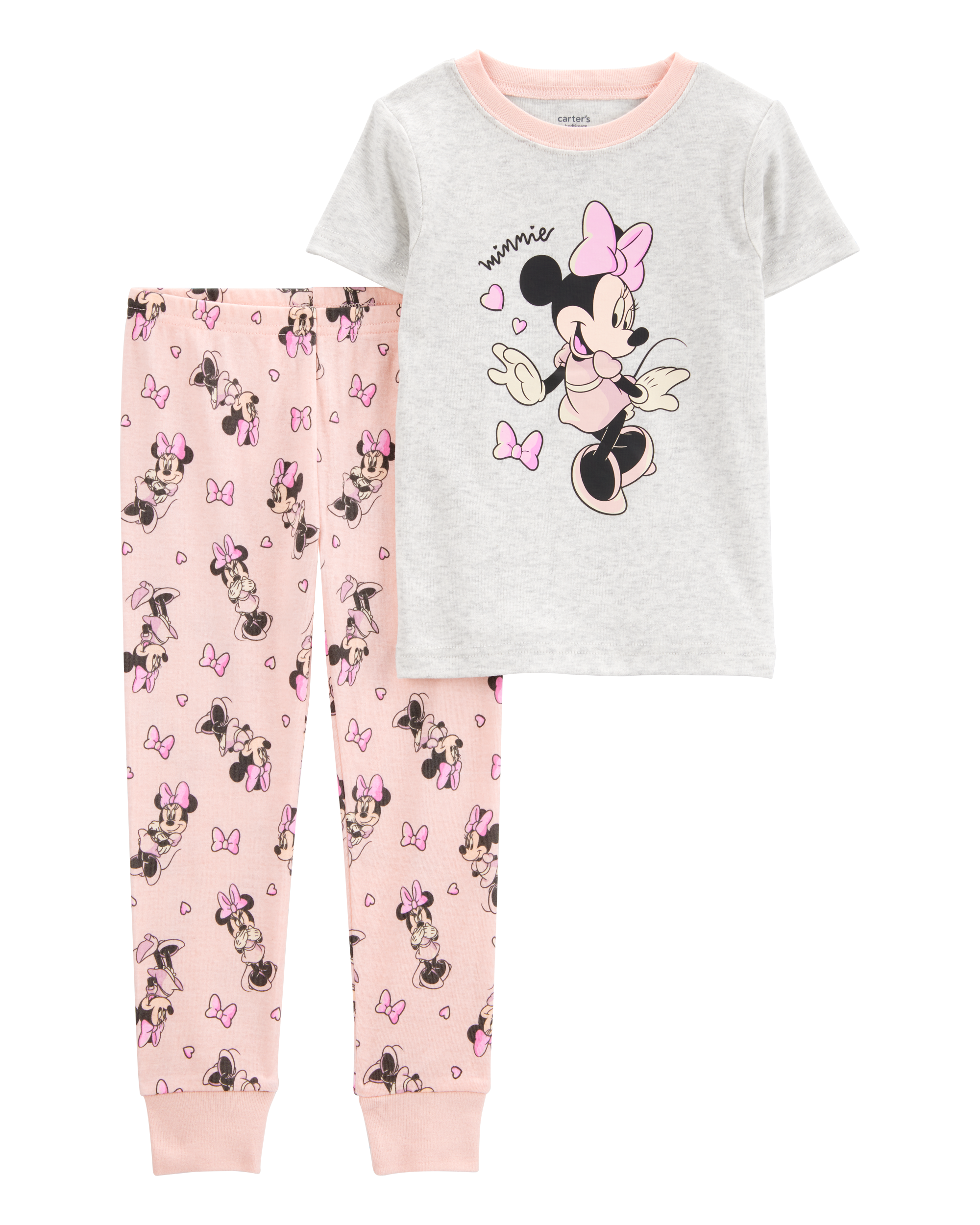 Toddler Minnie Mouse Snug Fit Cotton 2-Piece Pajamas