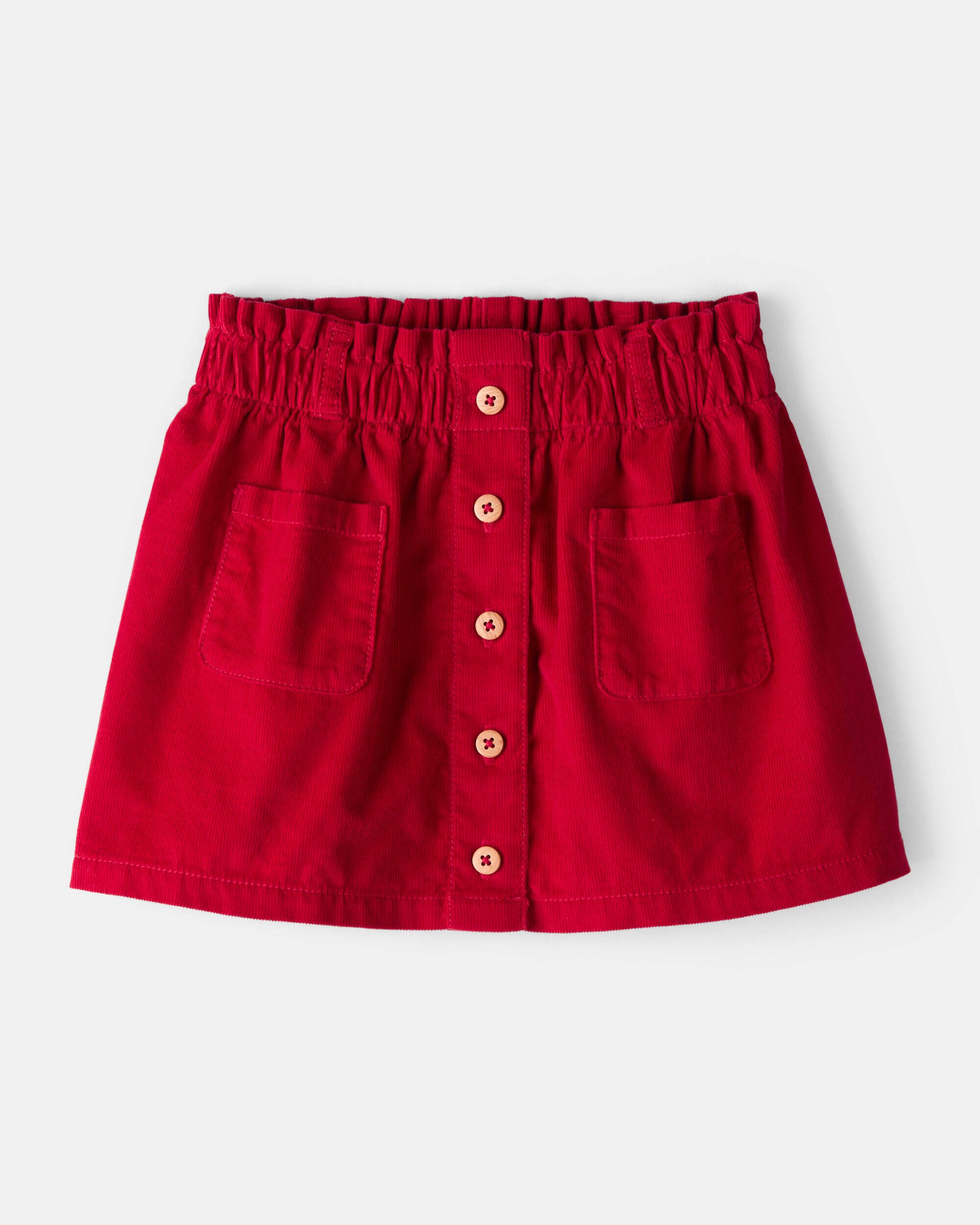 Toddler Girl Corduroy Skirt - Red