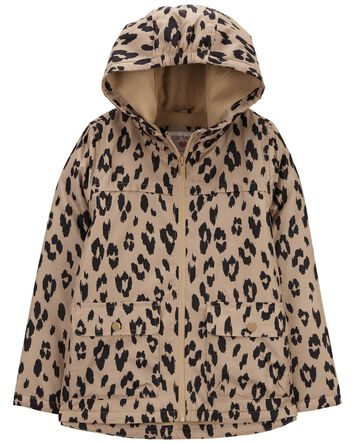 Kid Leopard Fleece-Lined Mid-Weight Jacket
