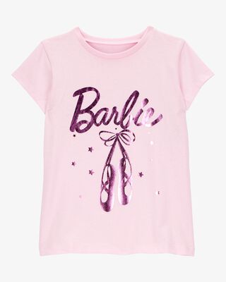 Product image 1 of Toddler Barbie™ Ballet Foil Short-Sleeve Graphic Tee - Pink
